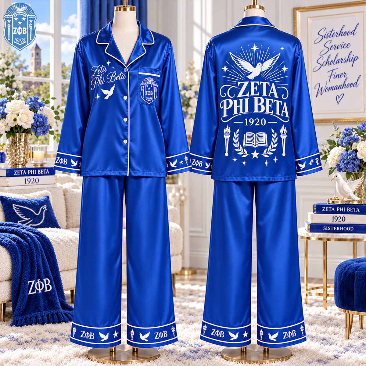 Women’s Premium Signature Satin Pajama Set HANNN TND ZPB 06102610