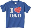 Threadrock Little Boys' I Love Dad Infant\/Toddler