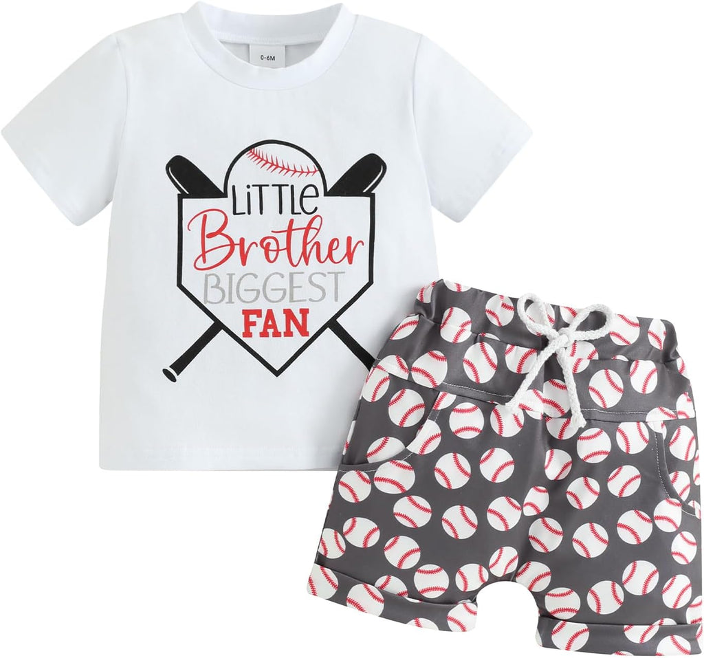 BemeyourBBs Toddler Baby Boy Summer Clothes Funny Letter T Shirt Elastic Waist Pockets Shorts Set 2 Piece Outfit