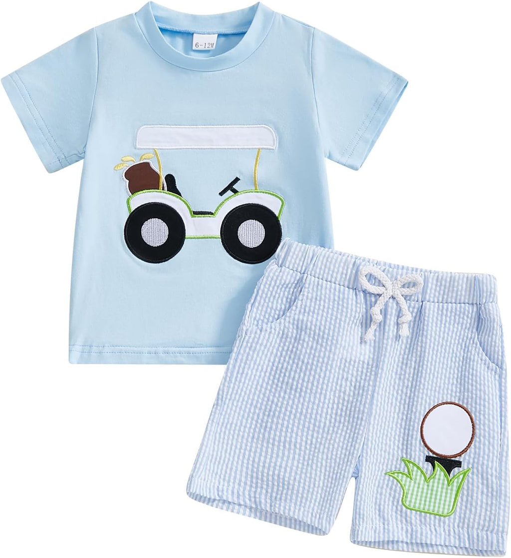 BemeyourBBs Toddler Baby Boy Summer Clothes Funny Letter T Shirt Elastic Waist Pockets Shorts Set 2 Piece Outfit