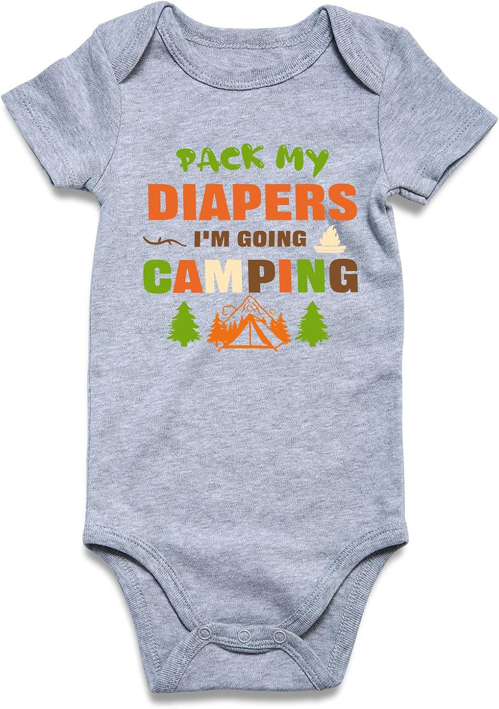 UNICOMIDEA Baby Boys Girls Romper Letter Printed Newborn Outfit Short Sleeve Bodysuits 0-12 Months