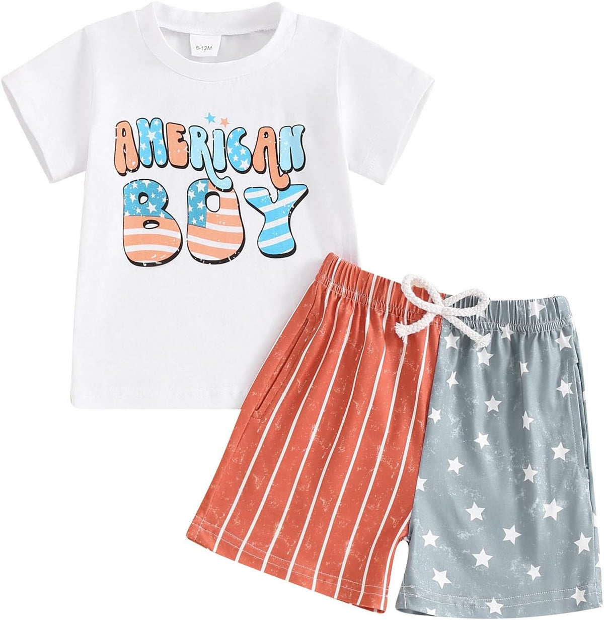 BemeyourBBs Toddler Baby Boy Summer Clothes Funny Letter T Shirt Elastic Waist Pockets Shorts Set 2 Piece Outfit