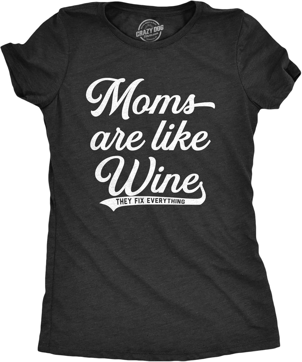 Funny Mom Shirts for Women with Cute Food Coffee and Drinking Jokes Funny tees for Mothers Day Mother Shirt