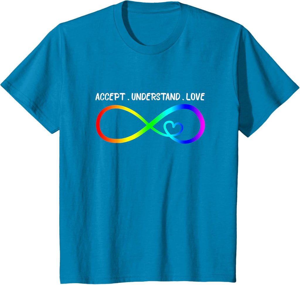 Accept Understand Love Heart Infinity Autism Awareness