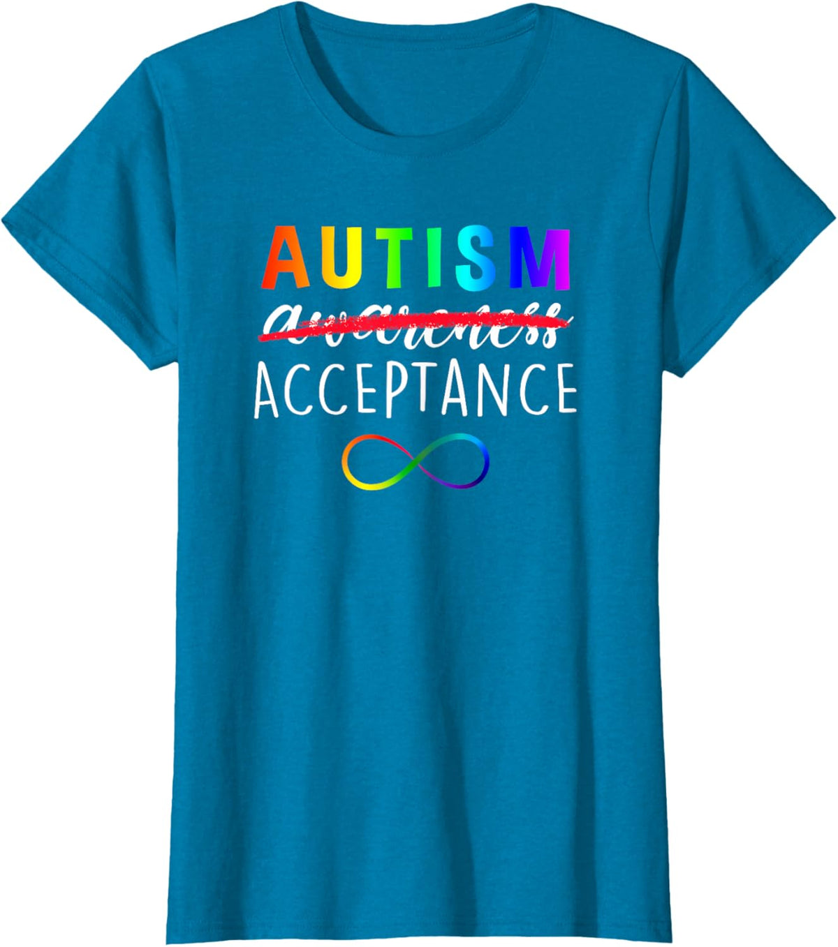 Autism - Red Instead - Acceptance Not Awareness