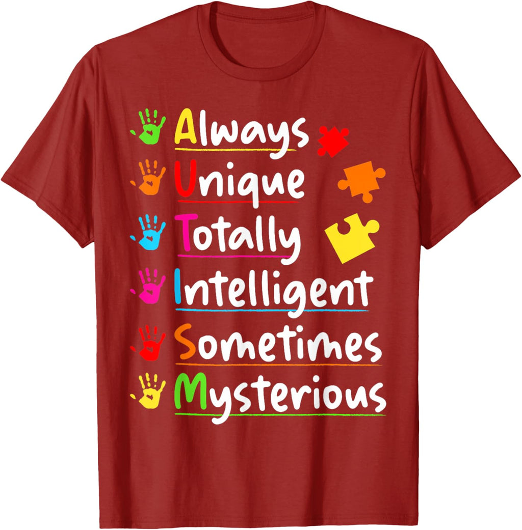 Always Unique Autism Awareness Totally Intelligent Kids