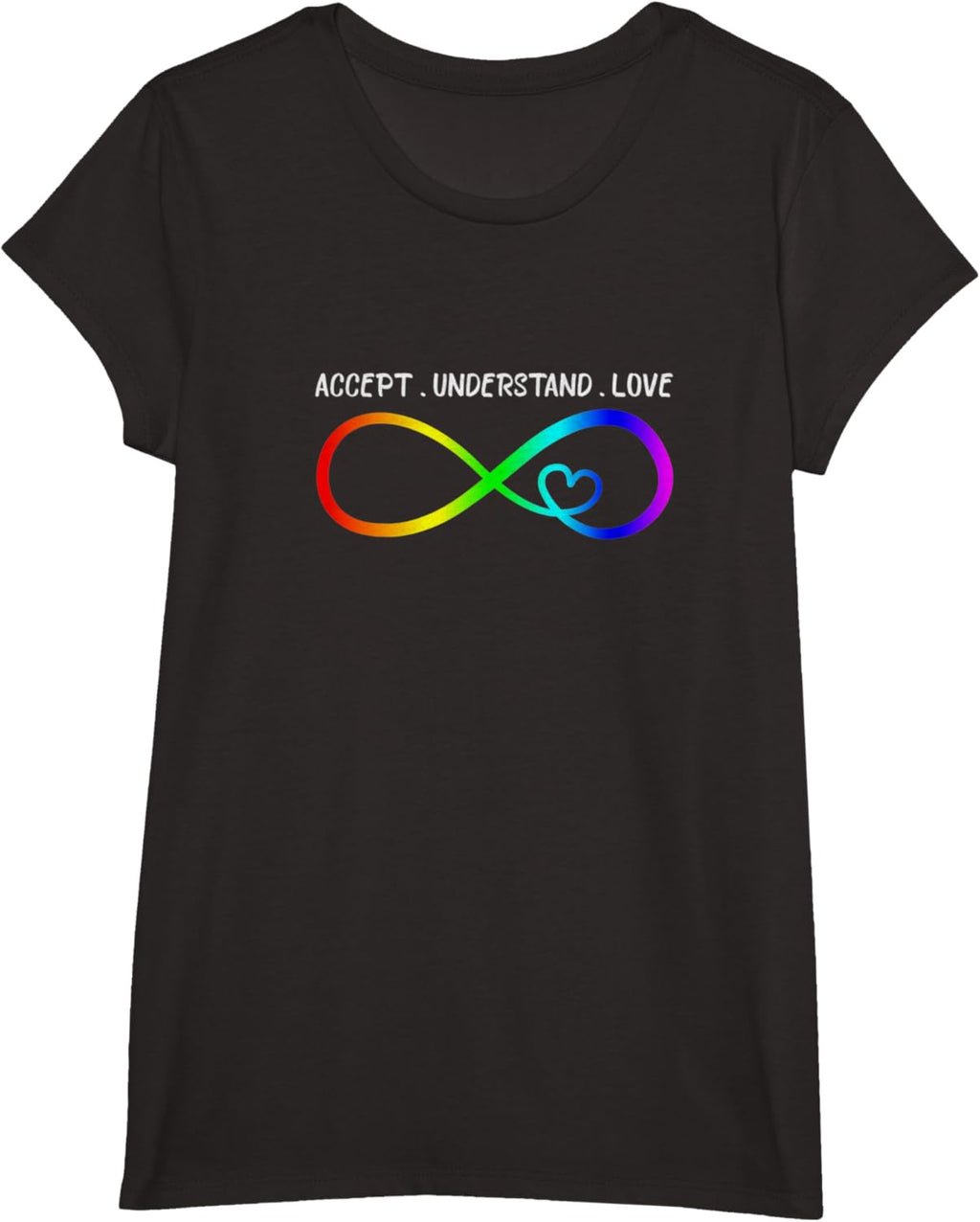 Accept Understand Love Heart Infinity Autism Awareness