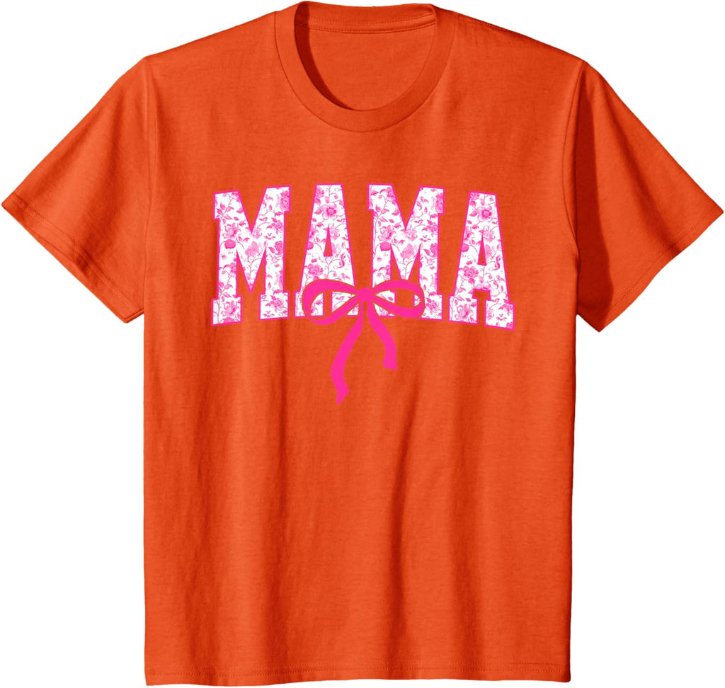Coquette Pink Chinoiserie Mama Floral Bow Mom Mothers Day