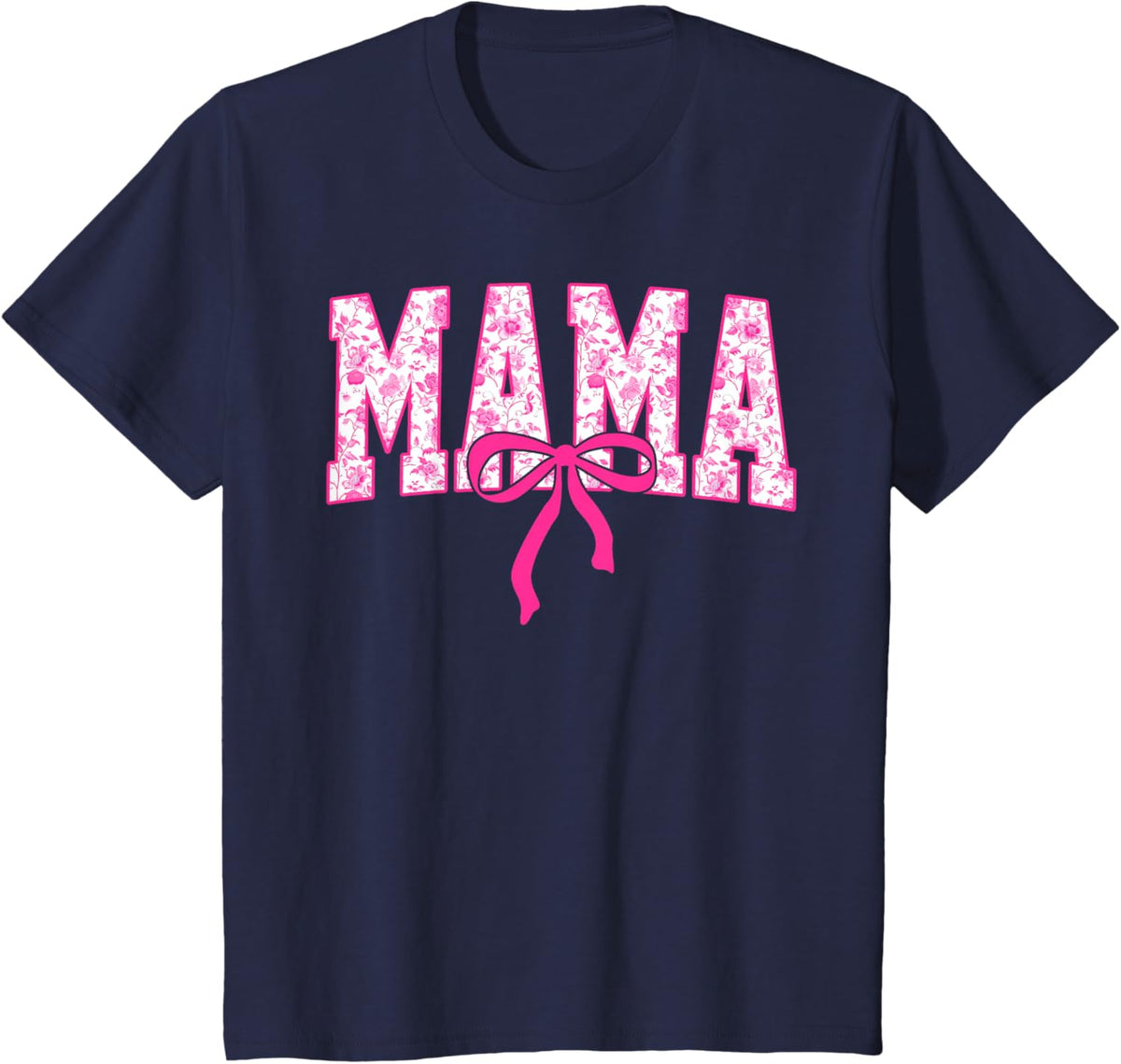 Coquette Pink Chinoiserie Mama Floral Bow Mom Mothers Day