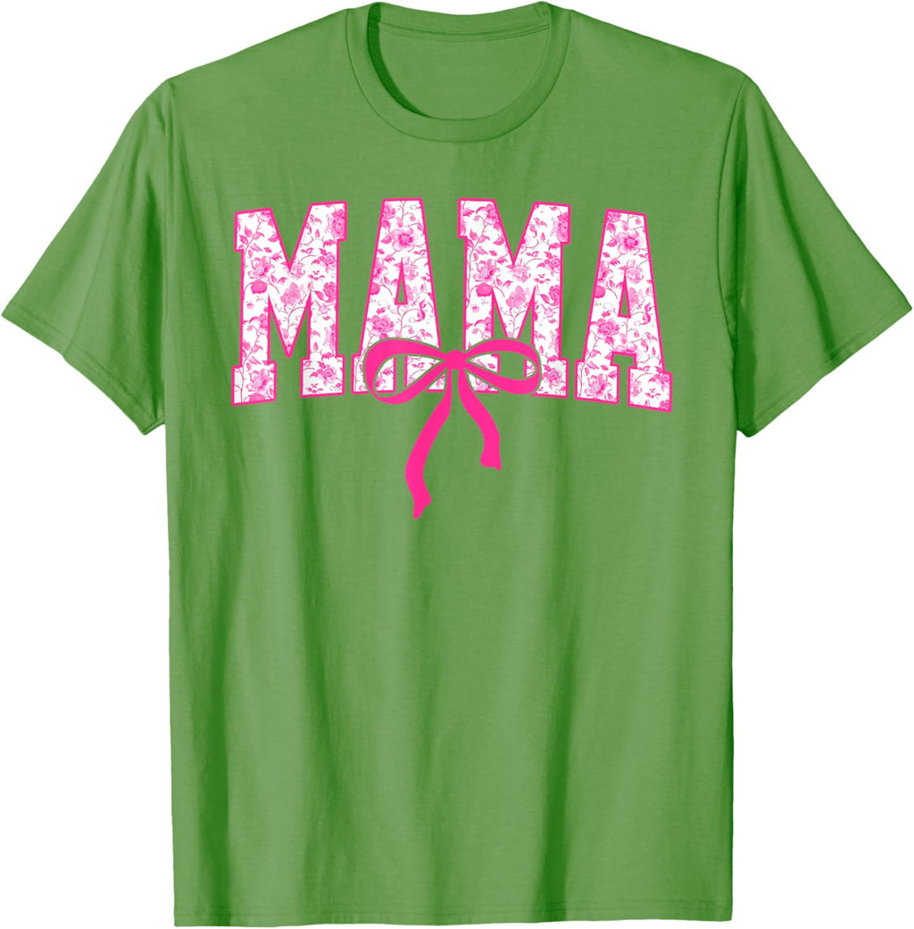 Coquette Pink Chinoiserie Mama Floral Bow Mom Mothers Day
