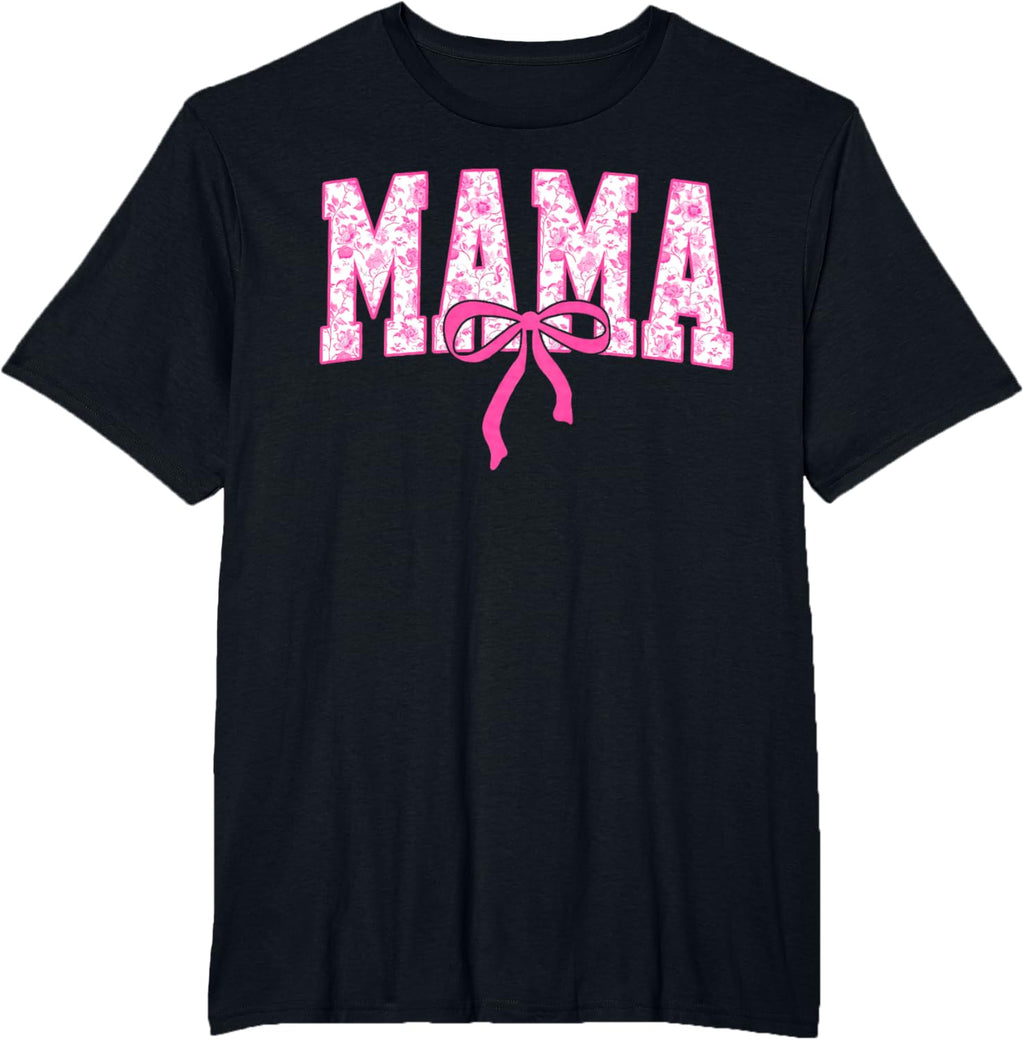 Coquette Pink Chinoiserie Mama Floral Bow Mom Mothers Day