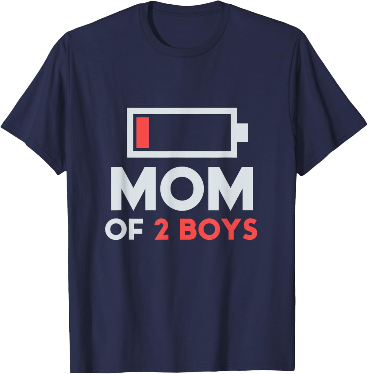 Mom of 2 Boys Gift from Son Mothers Day Birthday Women Mother Shirt