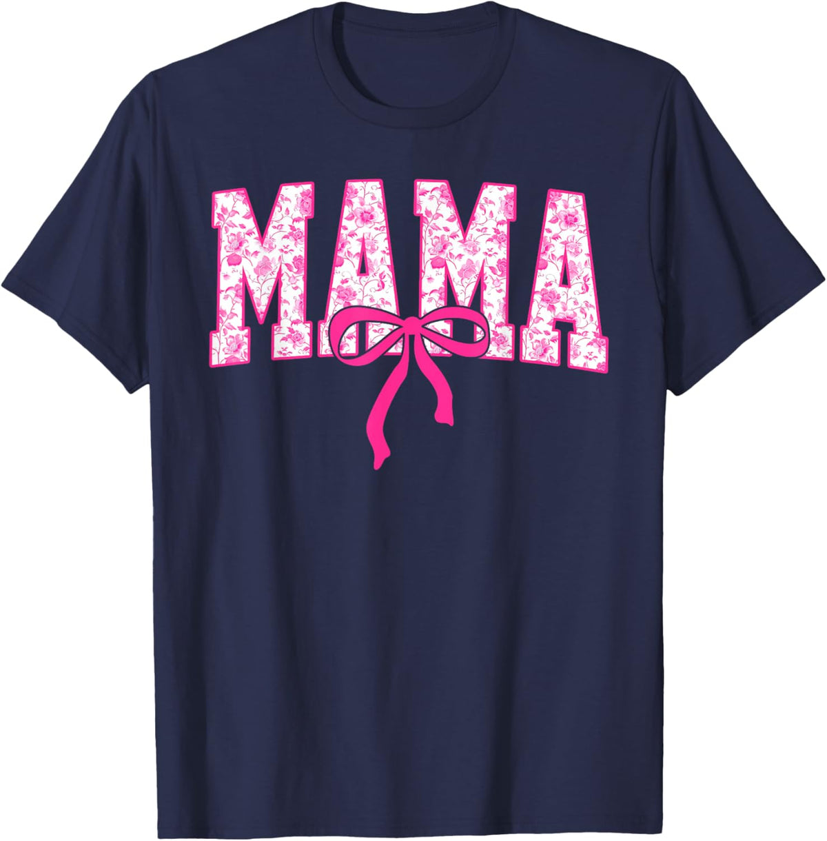 Coquette Pink Chinoiserie Mama Floral Bow Mom Mothers Day
