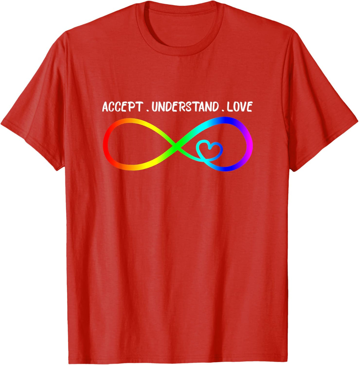 Accept Understand Love Heart Infinity Autism Awareness