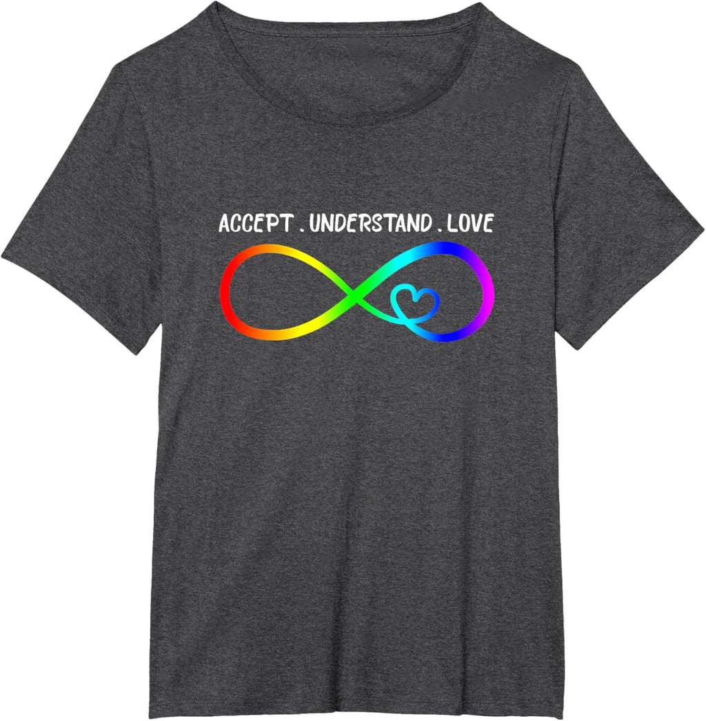 Accept Understand Love Heart Infinity Autism Awareness