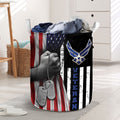 U.S. Air Force Veteran US Flag Laundry Basket