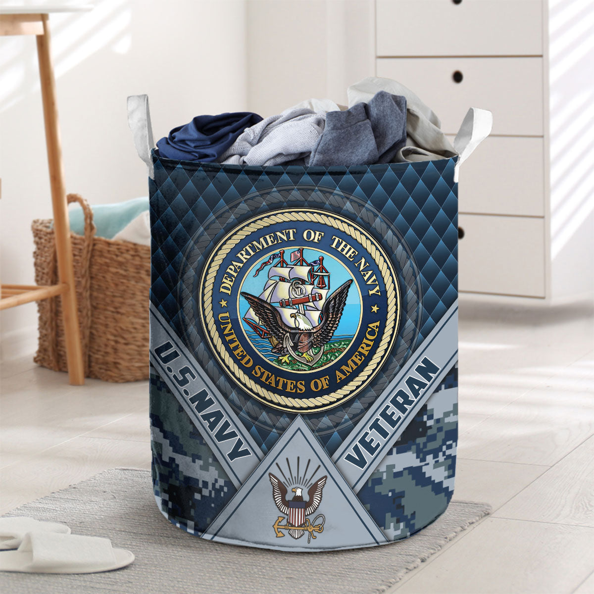 U.S. Navy Camo Laundry Basket