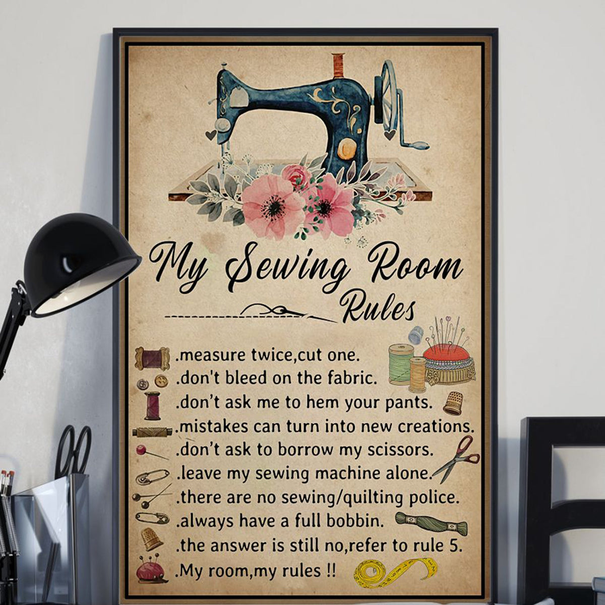 my sewing room rules